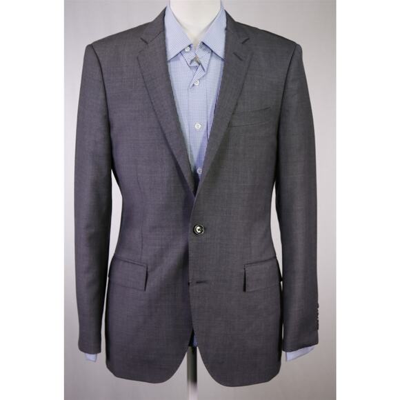 J Crew Mens Ludlow Solid Gray 2-Btn Wool Blazer Jacket 38R - Picture 2 of 9
